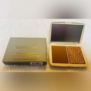 NEW COVER FX-MONOCHROMATIC BRONZER DUO-MATTE & SHIMMER-SUNKISSED BRONZE-0.51 OZ
